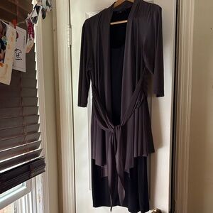 Gorgeous Black and Grey Layered Dress